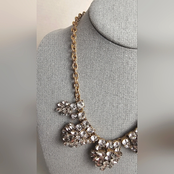 [J. Crew] Crystal Bib Statement Necklace - Picture 4 of 16
